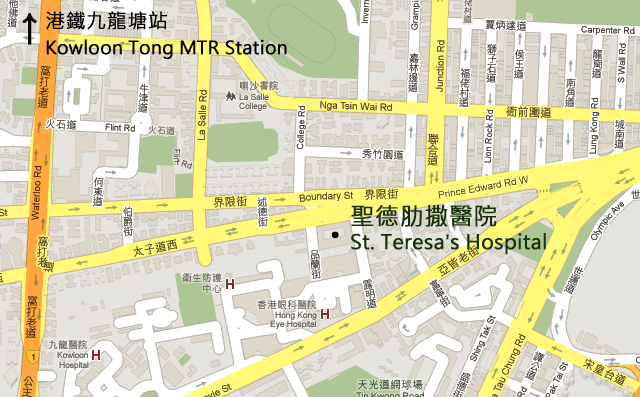 St. Teresa's Hospital Map